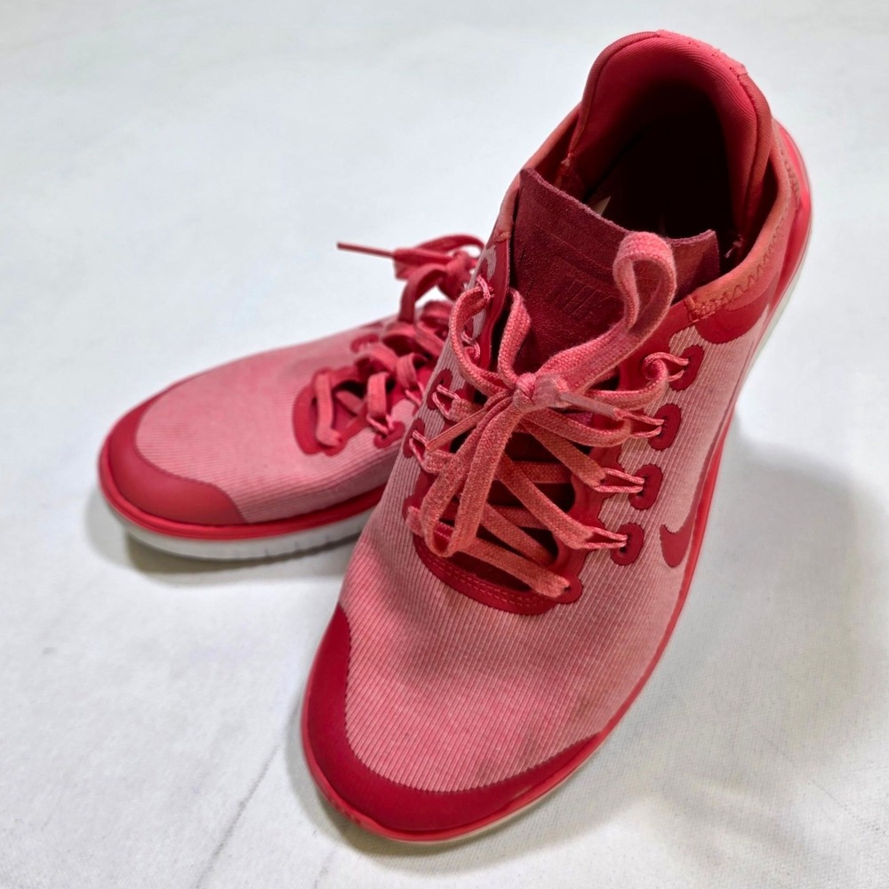 Nike Free RN 2018 Women 7 Pink Running Shoes AH5208-800 Lightweight Sneakers